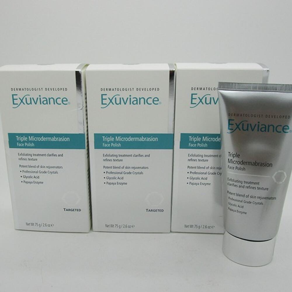 X3 EXUVIANCE Triple Microdermabrasion Face Polish 2.6 oz NEW